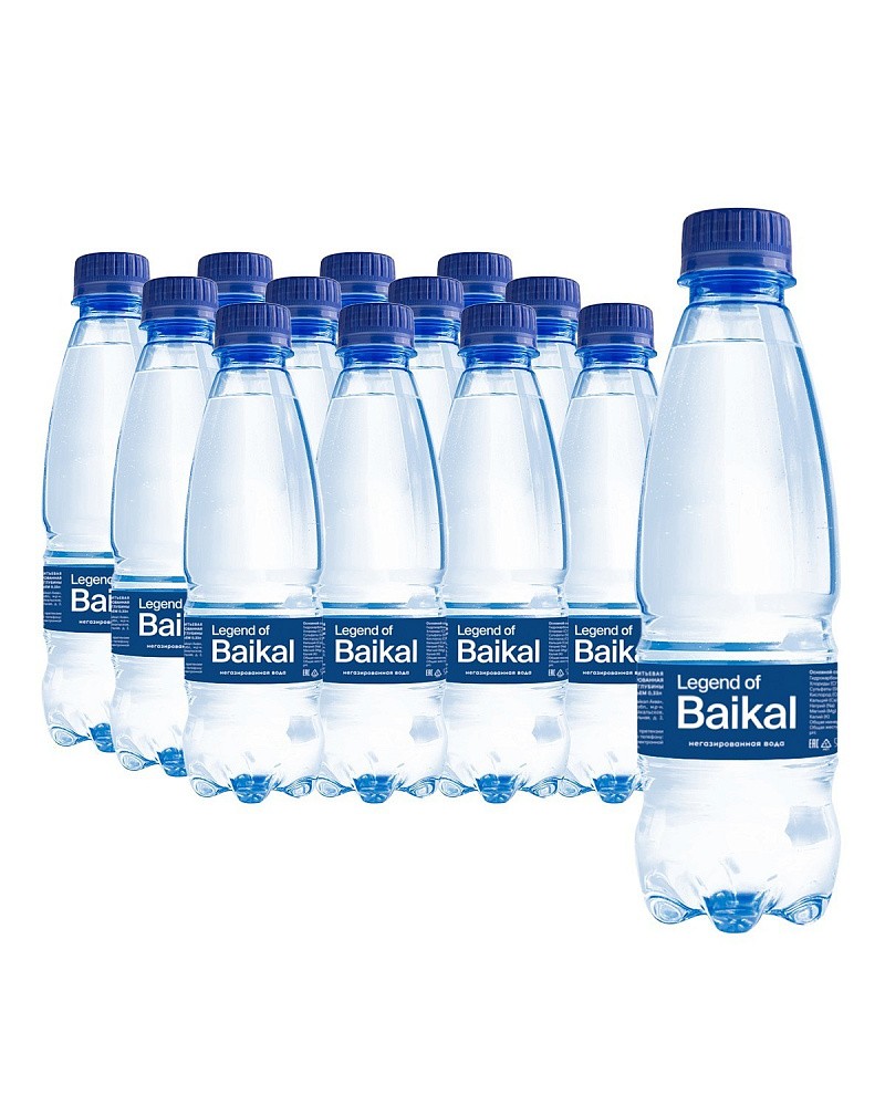 Вода питьевая «Legend of Baikal» негазированная 0,33 л , пластик (упаковка 12 шт)
